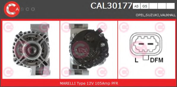 Генератор CASCO CAL30177AS BRAND NEW SERIES