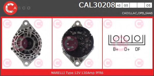 Генератор CASCO CAL30208AS BRAND NEW SERIES