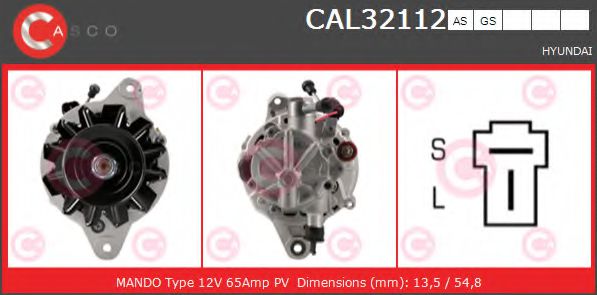 Генератор CASCO CAL32112AS BRAND NEW SERIES