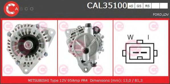 Генератор CASCO CAL35100AS BRAND NEW SERIES