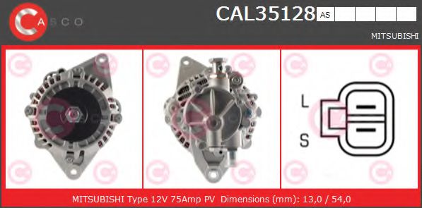 Генератор CASCO CAL35128AS BRAND NEW SERIES