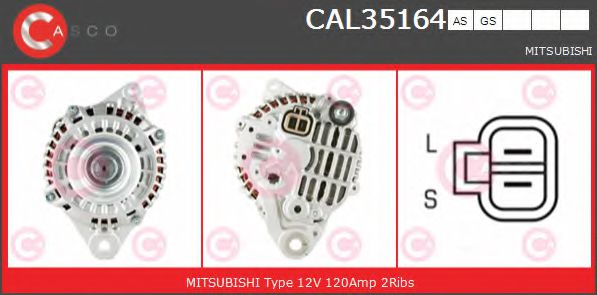 Генератор CASCO CAL35164AS BRAND NEW SERIES