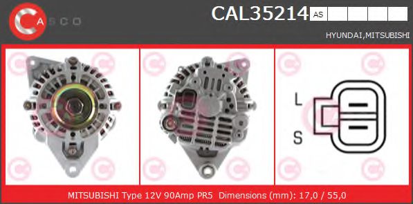 Генератор CASCO CAL35214AS BRAND NEW SERIES