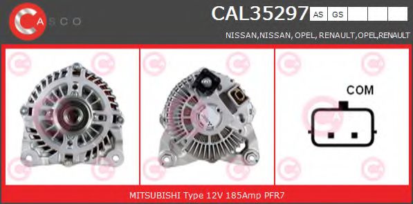 Генератор CASCO CAL35297AS BRAND NEW SERIES