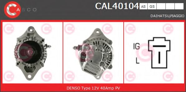 Генератор CASCO CAL40104AS BRAND NEW SERIES