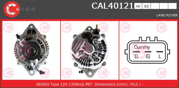 Генератор CASCO CAL40121AS BRAND NEW SERIES