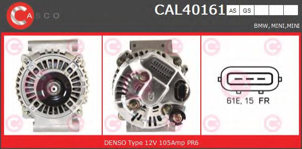Генератор CASCO CAL40161AS BRAND NEW SERIES