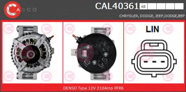 Генератор CASCO CAL40361AS BRAND NEW SERIES