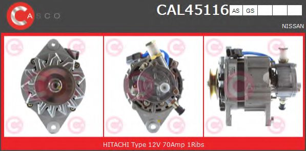 Генератор CASCO CAL45116AS BRAND NEW SERIES