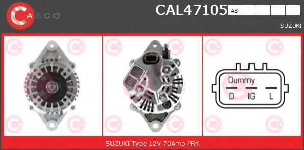 Генератор CASCO CAL47105AS BRAND NEW SERIES