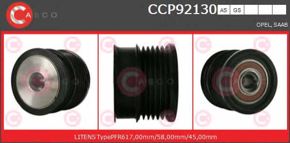 Шкив генератора CASCO CCP92130AS BRAND NEW SERIES