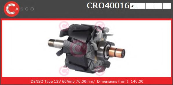 Ротор генератора CASCO CRO40016AS BRAND NEW SERIES