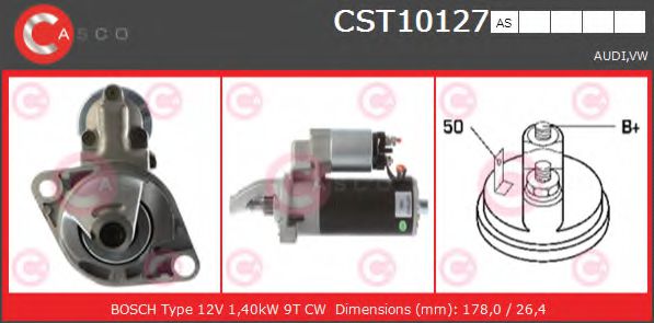 Стартер CASCO CST10127AS BRAND NEW SERIES