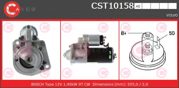 Стартер CASCO CST10158AS BRAND NEW SERIES