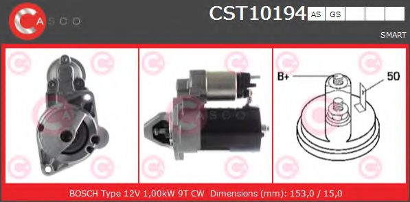 Стартер CASCO CST10194AS BRAND NEW SERIES
