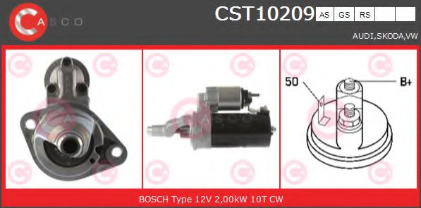 Стартер CASCO CST10209AS BRAND NEW SERIES