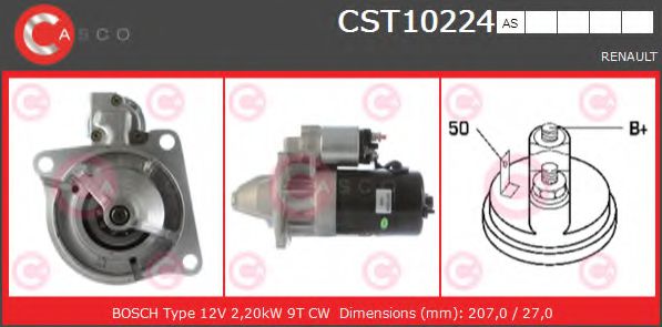 Стартер CASCO CST10224AS BRAND NEW SERIES