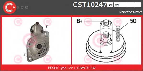 Стартер CASCO CST10247AS BRAND NEW SERIES