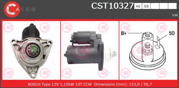 Стартер CASCO CST10327AS BRAND NEW SERIES