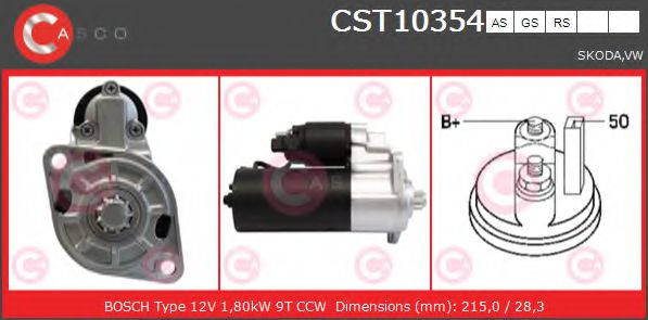 Стартер CASCO CST10354AS BRAND NEW SERIES