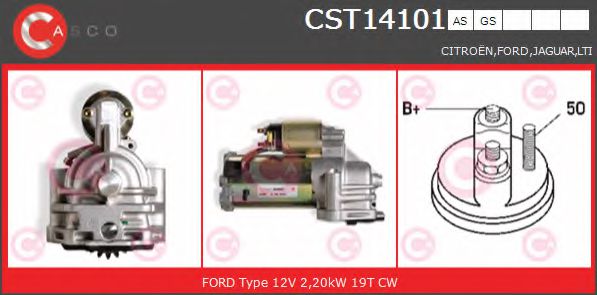Стартер CASCO CST14101AS BRAND NEW SERIES
