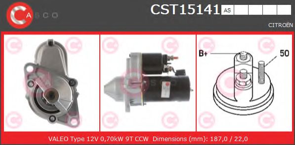 Стартер CASCO CST15141AS BRAND NEW SERIES