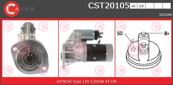 Стартер CASCO CST20105AS BRAND NEW SERIES