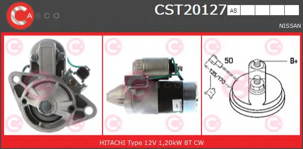Стартер CASCO CST20127AS BRAND NEW SERIES