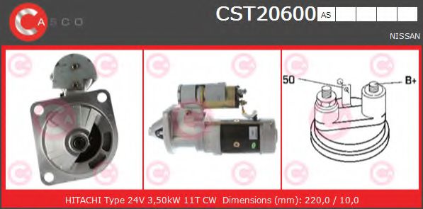 Стартер CASCO CST20600AS BRAND NEW SERIES