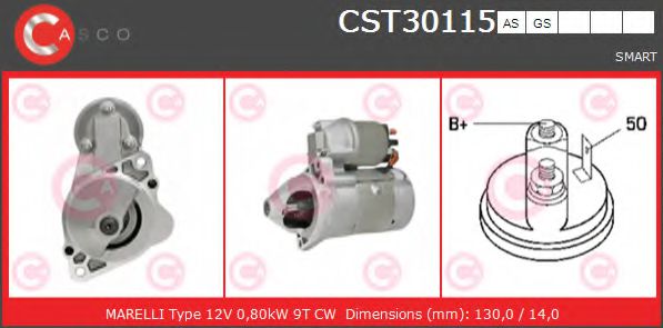 Стартер CASCO CST30115AS BRAND NEW SERIES
