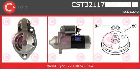 Стартер CASCO CST32117GS GENUINE SERIES