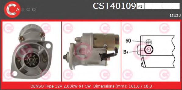 Стартер CASCO CST40109AS BRAND NEW SERIES