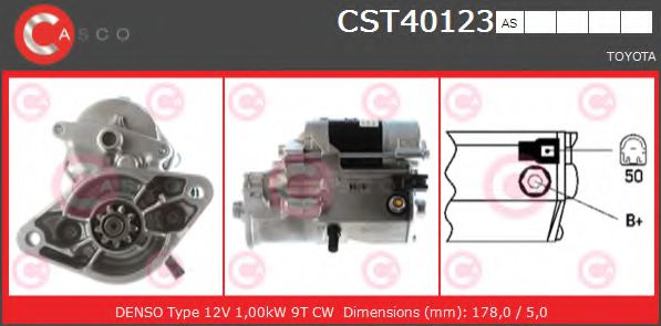 Стартер CASCO CST40123AS BRAND NEW SERIES