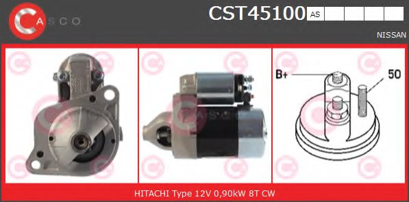 Стартер CASCO CST45100AS BRAND NEW SERIES
