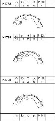 Тормозные колодки ASIMCO K1738