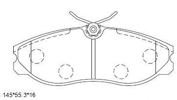 Тормозные колодки ASIMCO KD1411