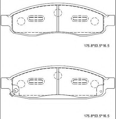 Тормозные колодки ASIMCO KD1413