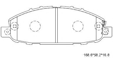 Тормозные колодки ASIMCO KD1475