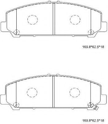 Тормозные колодки ASIMCO KD1516