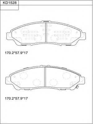 Тормозные колодки ASIMCO KD1528