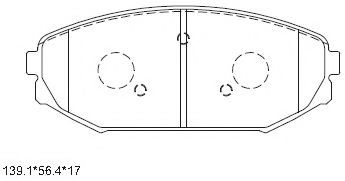 Тормозные колодки ASIMCO KD1796F