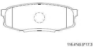 Тормозные колодки ASIMCO KD2388