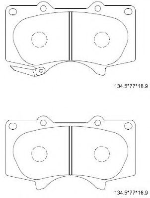 Тормозные колодки ASIMCO KD2482