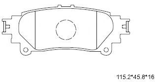 Тормозные колодки ASIMCO KD2504