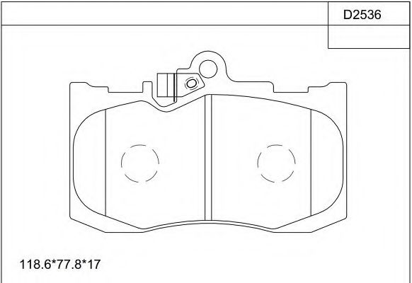 Тормозные колодки ASIMCO KD2536
