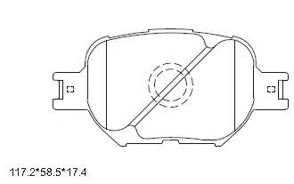 Тормозные колодки ASIMCO KD2603