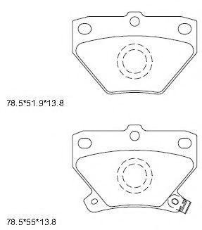 Тормозные колодки ASIMCO KD2720