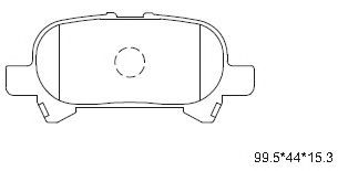 Тормозные колодки ASIMCO KD2750