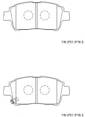Тормозные колодки ASIMCO KD2754