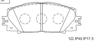 Тормозные колодки ASIMCO KD2764